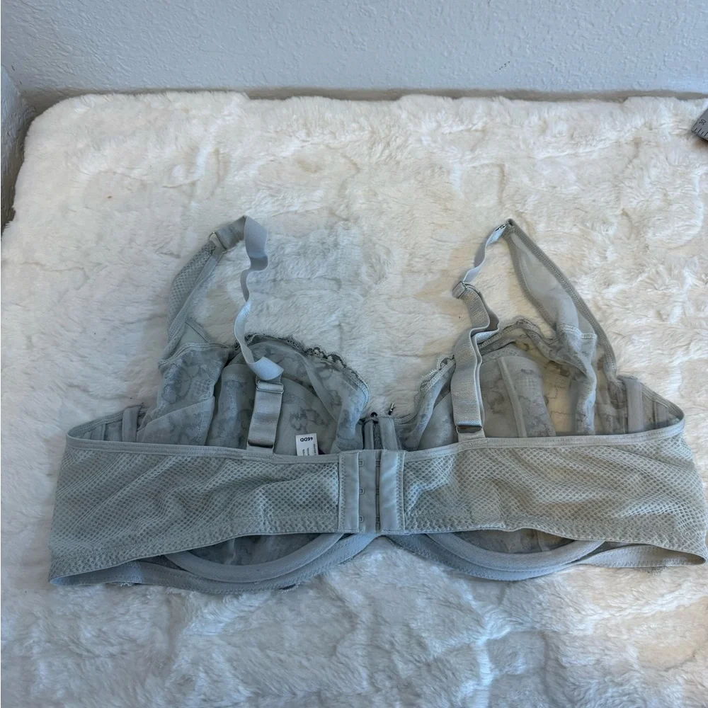 Adore Me Floral Lace Bra - Gray - Picture 4 of 7